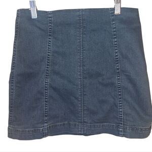 Blank Paige Women's Mediun Dark Blue Denim Mini Skirt Stretch